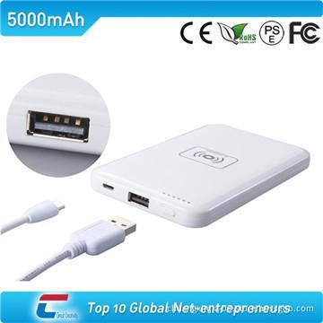 Wireless power bank for iphone with lithium polymer battery 5000mah